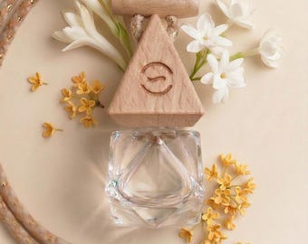 Lot de 2 diffuseurs pour placard de voiture Midnight Bloom, roseau floral diffuseur, parfum rose jasmin ambré, parfum d'ambiance de luxe, cadeau pour elle
