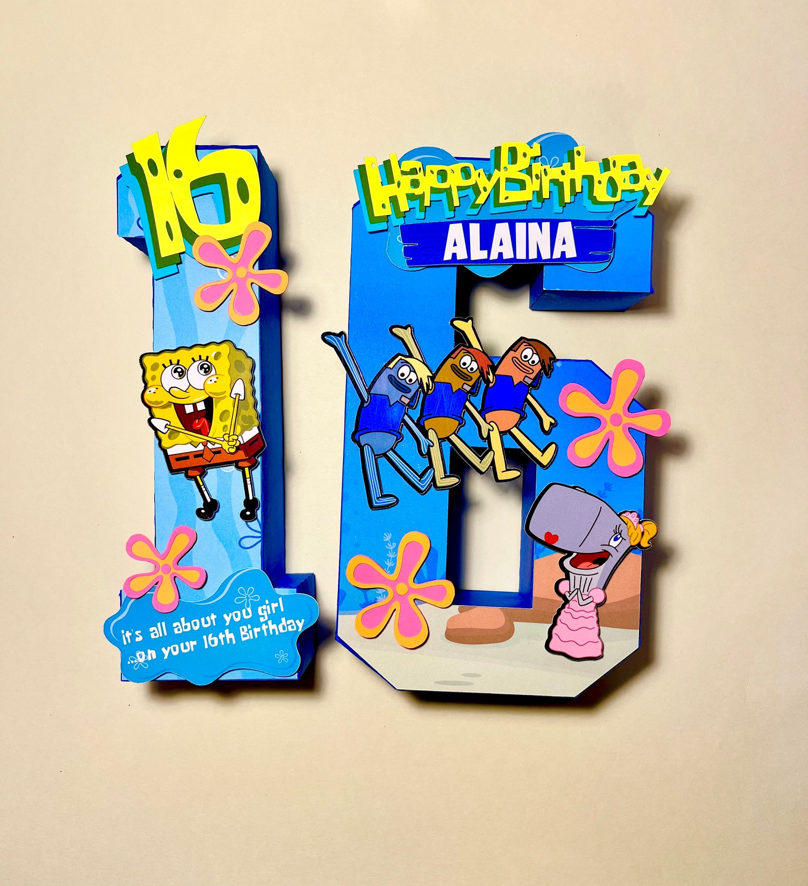 Spongebob Boys Who Cry 16th Birthday Cake 16 Birthday - vrogue.co