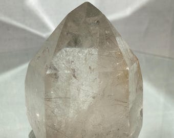 Silver Rutile Quartz Crystal Tower | Natural Quartz with Rutile Inclusions | Energy Stone