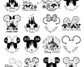 Family Vacation 2026 Svg Png Bundle, Magical Kingdom Svg, Family Trip Svg, Family Squad Svg, Friend Squad Svg, Vacay Mode Svg