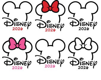Pacchetto Disney 2026, Viaggio in famiglia 2026 PNG, Vacanza in famiglia 2026, Regno magico, Topolino, Modalità vacanza, Design per sublimazione Viaggio in famiglia, Viaggio 2026