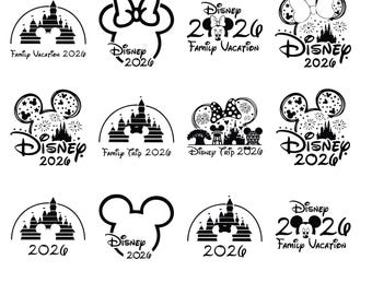 Pacchetto SVG Viaggio in Famiglia 2026, Vacanza in Famiglia 2026 SVG, Regno Magico SVG, Design per Sublimazione Viaggio in Famiglia, Modalità Vacanza SVG, Gruppo di Amici SVG