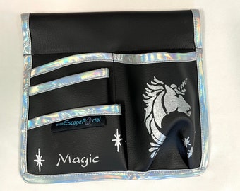 Unicorn Massage Holster Pro, Magic, Mystical, Purple, Blue, Accessory Belt, Spa, Sparkle, Galaxy, Hip Bag, Heavy Duty, Vegan