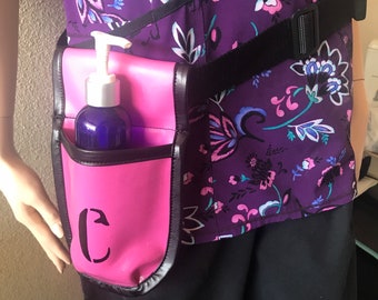 Massage Holster Lite, Single, Monogram, Custom, Vegan, Colorful, Hip Bag, Heavy Duty, Vinyl, Water Bottle, Massage Therapist Belt, Accessory