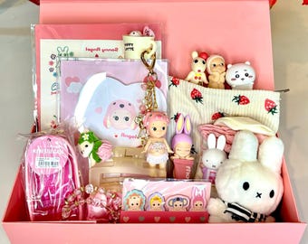 Mystery Kawaii Trinket Scoop Box - Self Care Stationary Collectibles Gift Set - Limited Edition