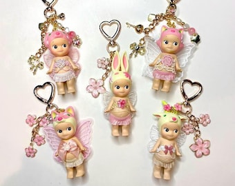 New Limited Edition - Sonny Angel Cherry Blossom Keychain- Handmade Collectible - Small Batch - No Restocks