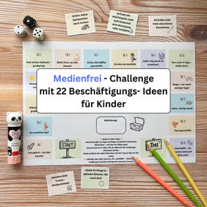 Screen-Free Challenge for Kids – 14 Days of Activities Without Media – Games & Ideas to Print Out