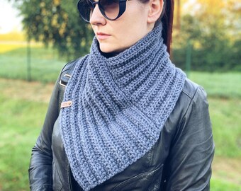 Crochet  Pattern - Knit Look Marissa Cowl