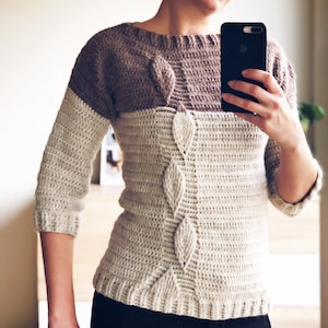 Patrón de crochet  – Leaf Sweater PDF (Spanish)