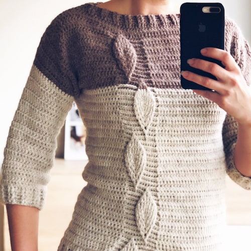 SOLARIS Crochet Sweater Pattern Etsy