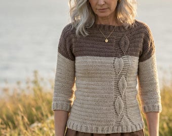 Crochet Pattern - Leaf Sweater