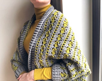 Crochet Cardigan Pattern - Oversized Prana Cardigan