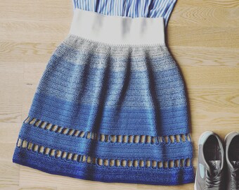 Crochet Mini Skirt  Pattern - Lola Skirt