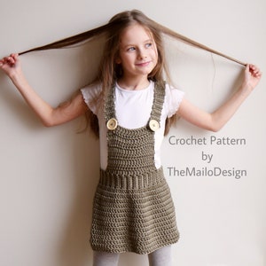 Crochet Skirt Pattern Back To School Overall Skirt image 3