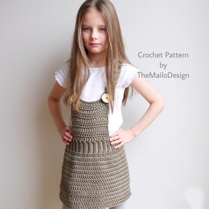 Crochet Skirt Pattern Back To School Overall Skirt image 9