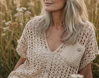 Crochet Pattern - Soft Harmony Cover Up