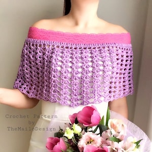 Crochet Wedding Pattern Flamingo Cape image 1