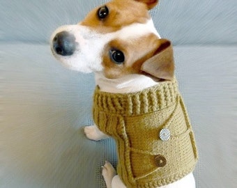 Knitting Pattern - Sweater For Small Dog