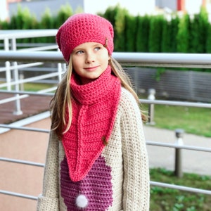 Crochet Pattern / Crochet Hat Pattern / Crochet Scarf Pattern / Crochet pdf Pattern / Instant Download
