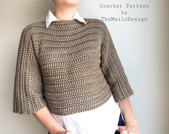 Crochet Sweater Pattern - Anna Sweater