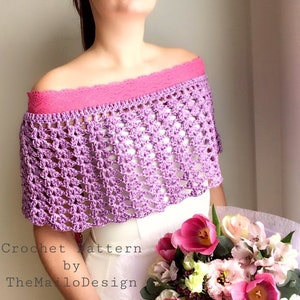 Crochet Wedding Pattern Flamingo Cape image 3