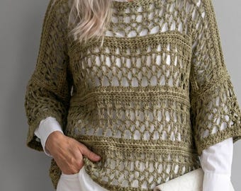 Crochet Pattern - Sunset Bloom Top