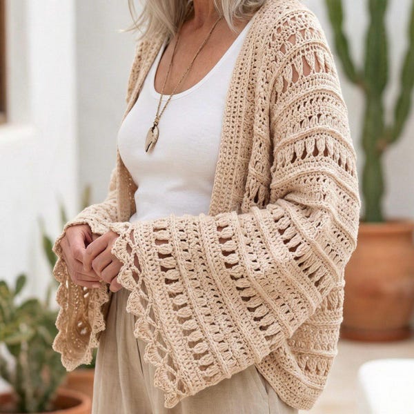 Crochet Pattern - Charlotte Shrug