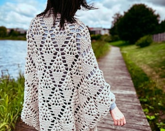 Crochet Pattern - Diamond Tears Cardigan