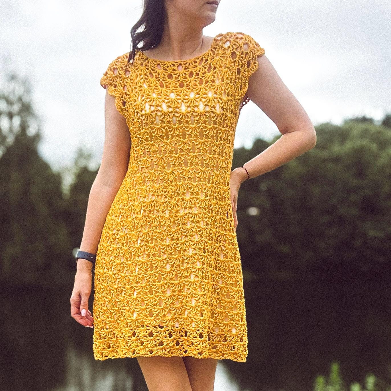 zenana crochet lace dress Crochet Pattern - Sienna Lace Dress