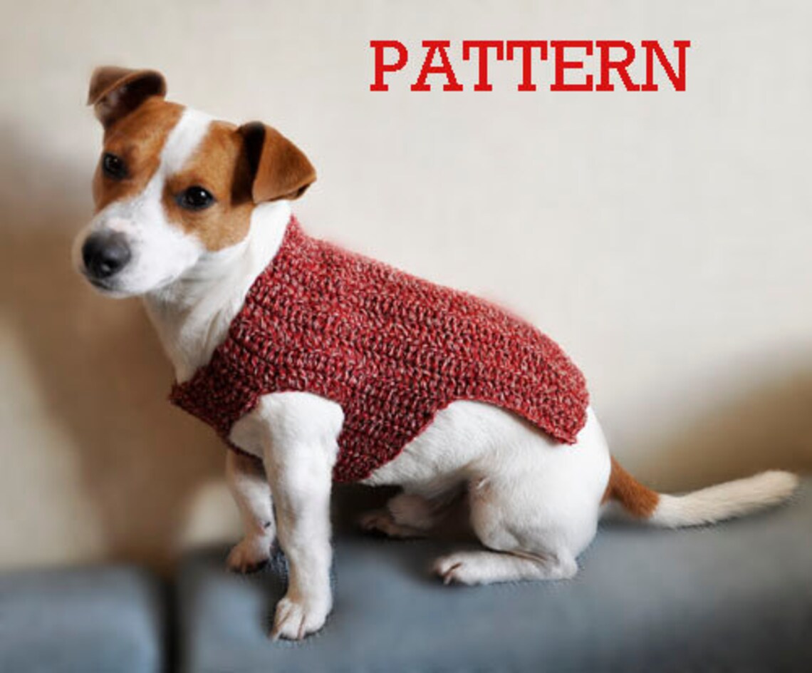Crochet Pattern Crochet Dog Sweater Pattern Dog Clothes Etsy