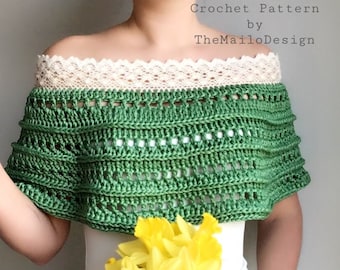 Crochet Wedding Cape Pattern - Narcissus Cape