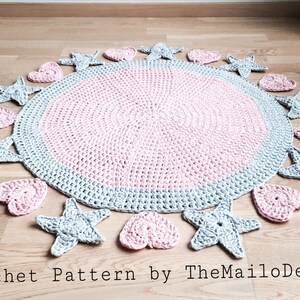 Crochet Rug Pattern  - Valentine Rug
