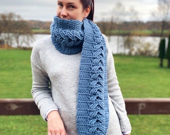 Easy Crochet Pattern - Braided Scarf