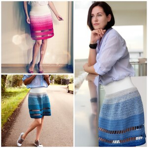 Crochet Mini Skirt Pattern Lola Skirt image 2