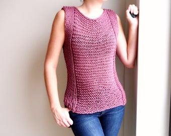 Knitting Pattern - Florence Vest Top