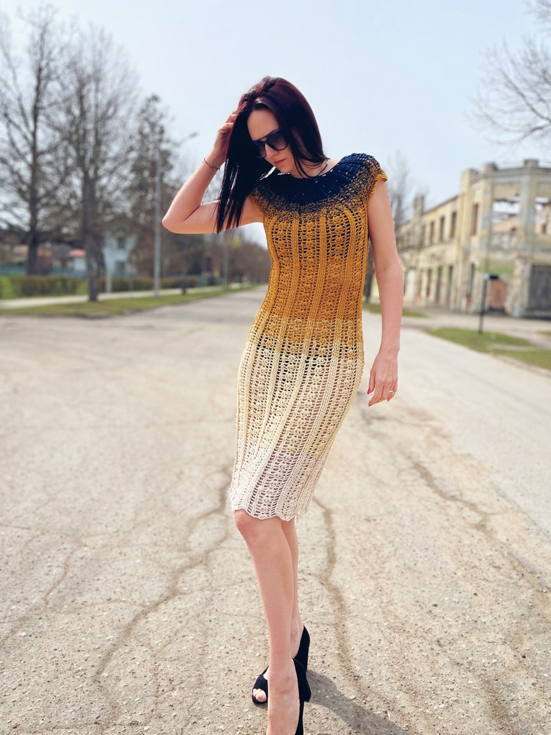 Crochet Pattern Monaco Lace Top and Dress image 6