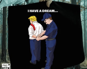 Anti Trump png, Ich habe eine Traum-Polizei verhaften Trump png, Trump wurde Sweatshirt, Anti MAGA Geschenk, rassistische FDT Rundhalsausschnitt