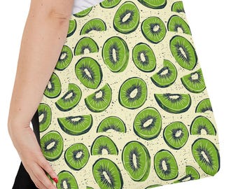 Kiwi Slices Tote Bag | All-Over Print Fruit Pattern