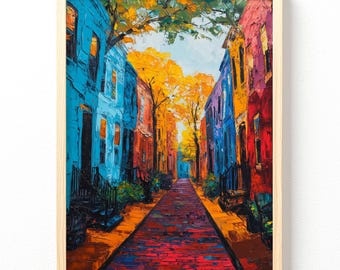 Philadelphia Wall Art Print, City Architecture Artwork, Urban Home Decor Gift 203, Unframed