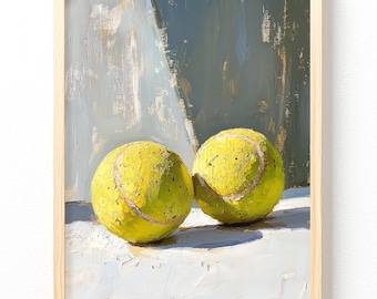 Tennis Ball Still Life Poster | Matte Vertical Poster 714 unframed