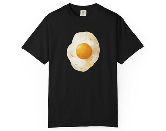 Fried Egg Illustration T-Shirt | Minimal Breakfast Graphic