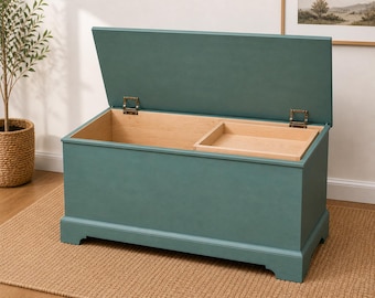 Blanket Chest Plans DIY | Wooden Storage Box PDF