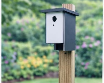 DIY Modern Birdhouse Plan | Easy Wooden Birdhouse Tutorial | Digital Download Woodworking Guide | Garden Bird House Project
