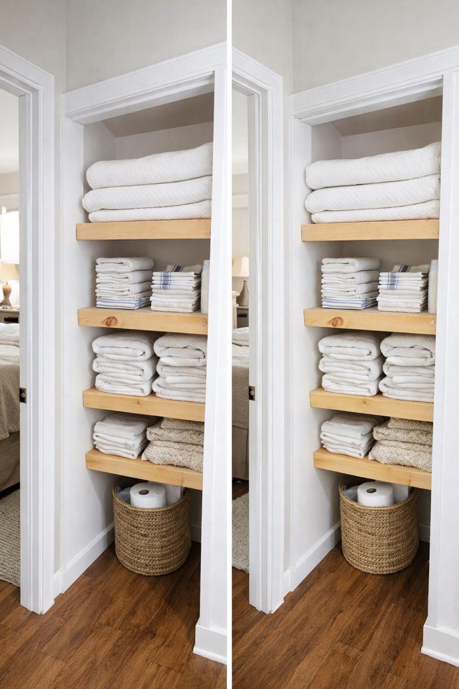 Linen Plan DIY Closet Shelves Plans Plywood Linen Storage Shelving PDF Built in ...