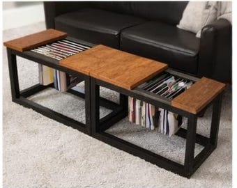 DIY Magazine Rack End Table Plan | Wooden Side Table with Storage | Woodworking Furniture Plan | Digital Download Coffee Table Guide