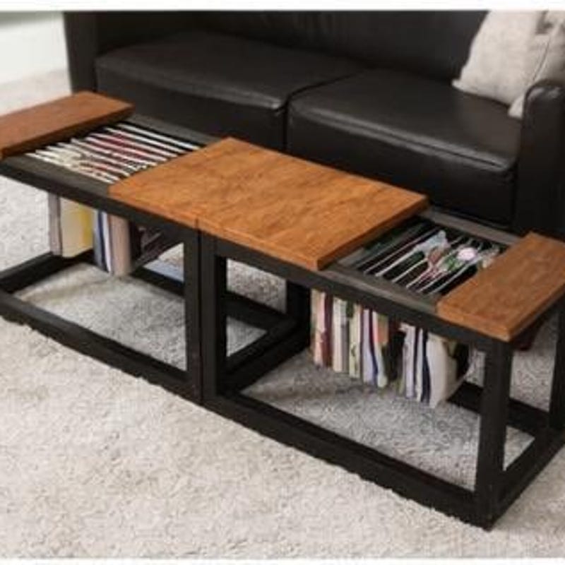 Small Table With Magazine Rack Magazine Rack Table - Etsy