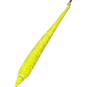 Fuzzy WORM on a STRING Clip Accessory for Hat, Clothing, Bag, or Hair - Vintage Toy Handmade Festival / Rave Sprout Clip, VTG Viral Gag Gift image 9