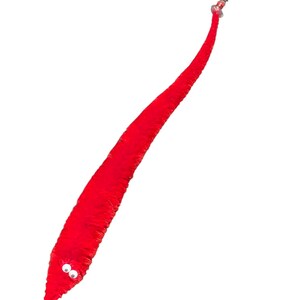 Fuzzy WORM on a STRING Clip Accessory for Hat, Clothing, Bag, or Hair - Vintage Toy Handmade Festival / Rave Sprout Clip, VTG Viral Gag Gift image 3