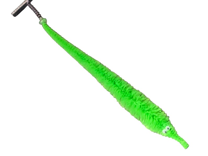 Fuzzy WORM on a STRING Clip Accessory for Hat, Clothing, Bag, or Hair - Vintage Toy Handmade Festival / Rave Sprout Clip, VTG Viral Gag Gift image 13