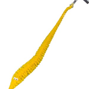 Fuzzy WORM on a STRING Clip Accessory for Hat, Clothing, Bag, or Hair - Vintage Toy Handmade Festival / Rave Sprout Clip, VTG Viral Gag Gift image 7